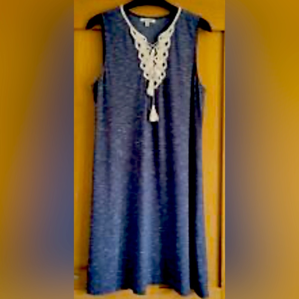 Max Studio grey sleeveless dress extra small- slightly used
